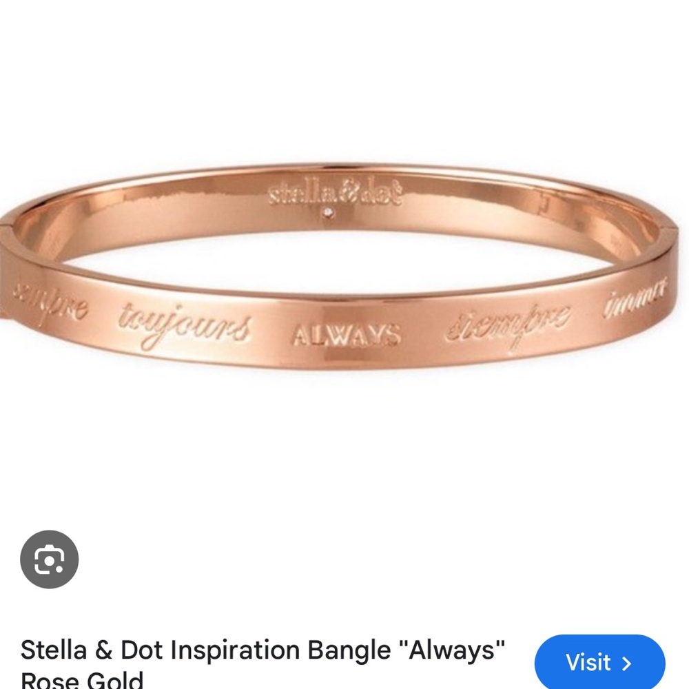 EUC Stella & Dot “always” Inspiration Bangle-rose gold